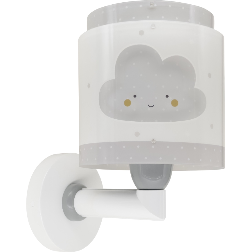 Dalber 76019E - Väggbelysning för barn BABY DREAMS 1xE27/15W/230V grå