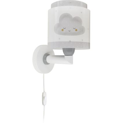 Dalber 76019E - Väggbelysning för barn BABY DREAMS 1xE27/15W/230V grå