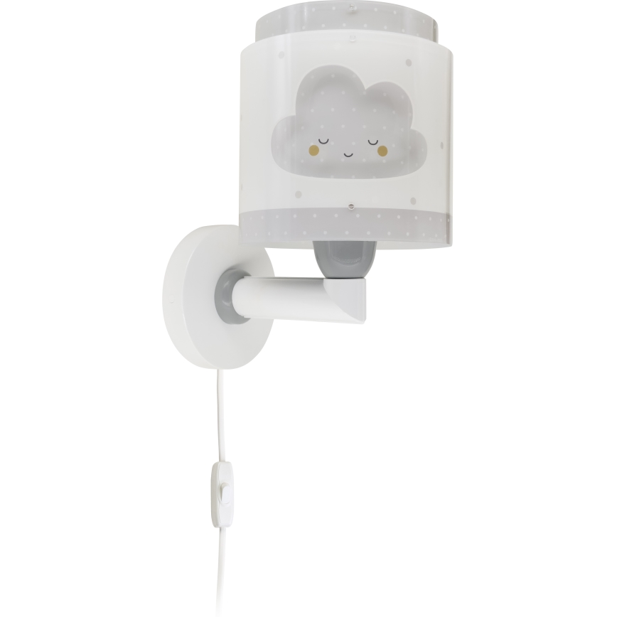 Dalber 76019E - Väggbelysning för barn BABY DREAMS 1xE27/15W/230V grå