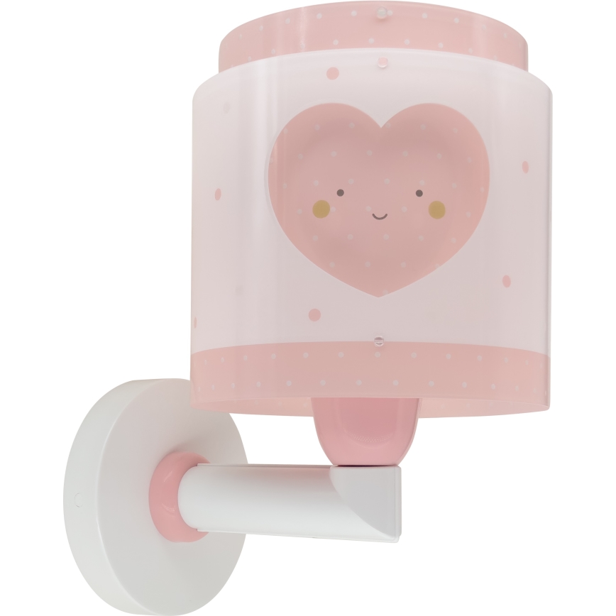 Dalber 76019S - Väggbelysning för barn BABY DREAMS 1xE27/15W/230V rosa