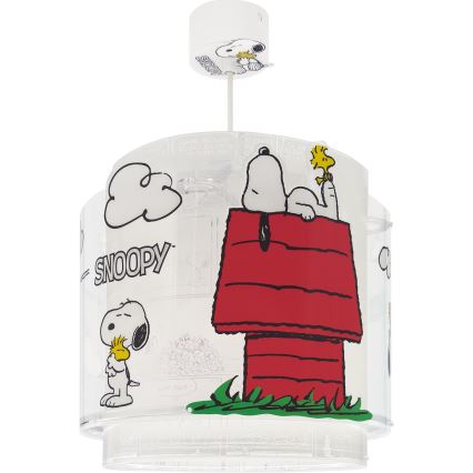 Dalber 76302 - Taklampa för barn SNOOPY 1xE27/15W/230V vit/röd