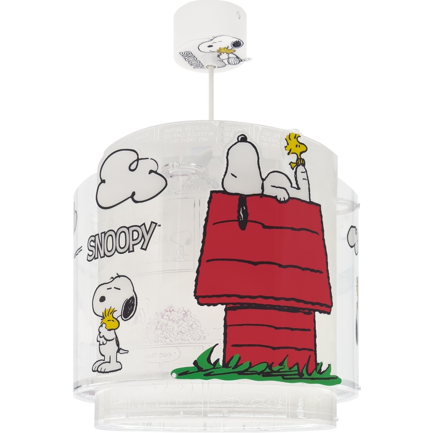 Dalber 76302 - Taklampa för barn SNOOPY 1xE27/15W/230V vit/röd