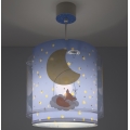 Dalber 76632 - Barntaklampa MOON DREAMS 1xE27/15W/230V blå