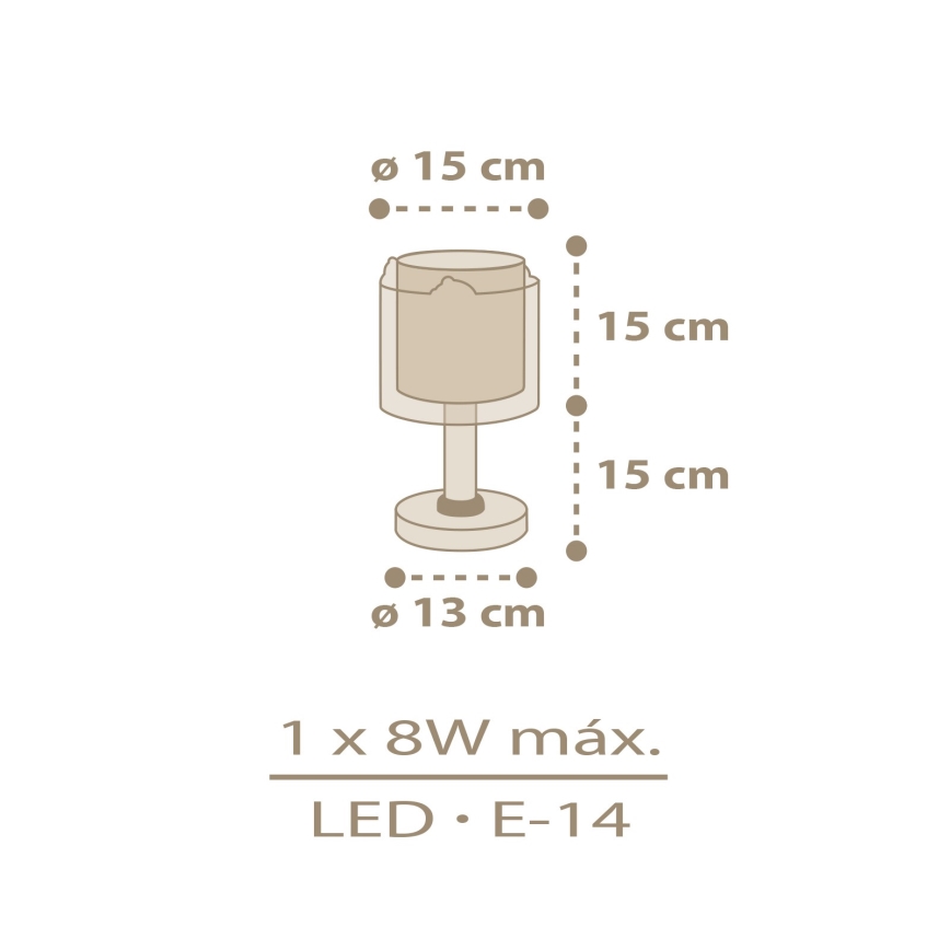 Dalber 76871 - Lampa för barn BABY CHICK 1xE14/8W/230V