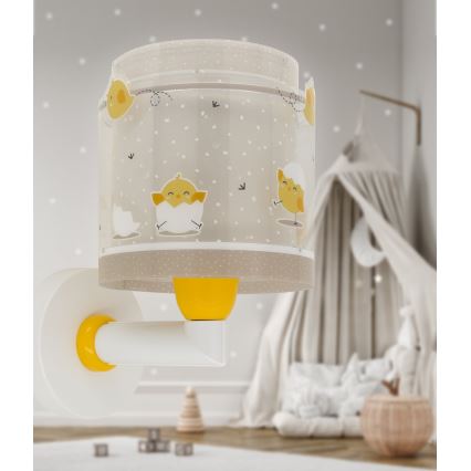 Dalber 76879 - Väggbelysning för barn BABY CHICK 1xE27/15W/230V