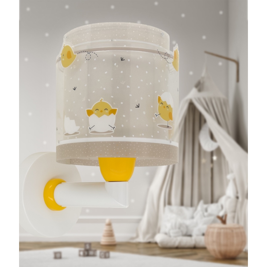 Dalber 76879 - Väggbelysning för barn BABY CHICK 1xE27/15W/230V