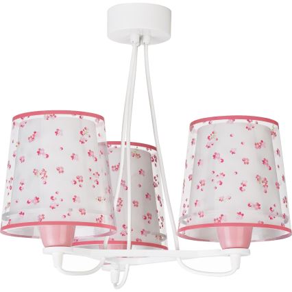Dalber 81177S - Ljuskrona Barn DREAM FLOWERS 3xE27/60W/230V