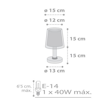 Dalber 81191E - Barn Lampa FEELING 1xE14/40W/230V