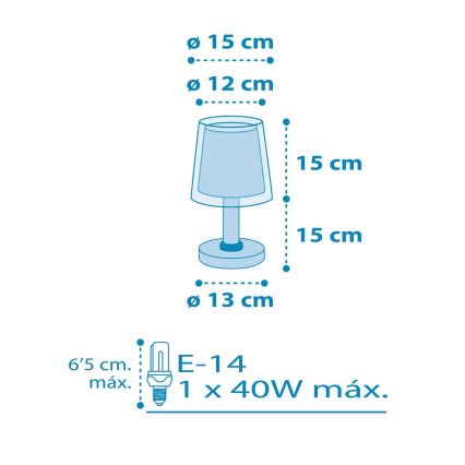 Dalber 81191T - Barn Lampa FEELING 1xE14/40W/230V
