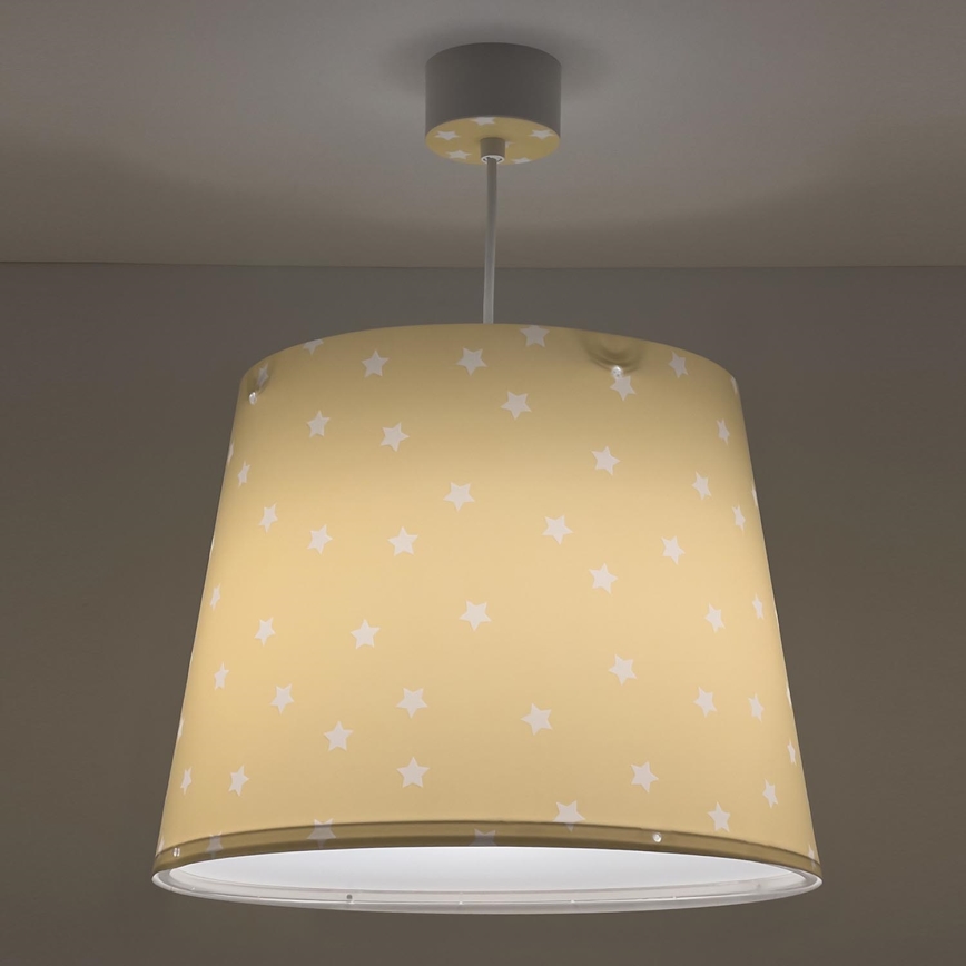 Dalber 82212A - Takkrona för barn  STAR LIGHT 1xE27/60W/230V gul 
