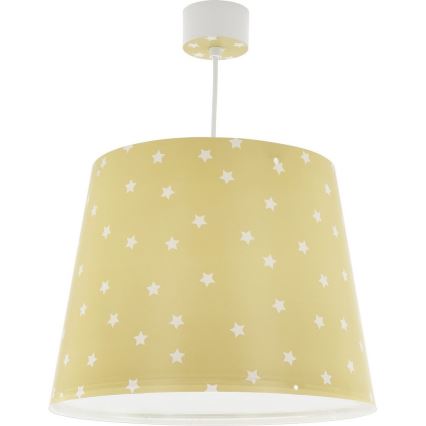 Dalber 82212A - Takkrona för barn  STAR LIGHT 1xE27/60W/230V gul 