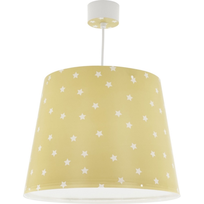Dalber 82212A - Takkrona för barn  STAR LIGHT 1xE27/60W/230V gul 