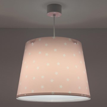 Dalber 82212S - Takkrona för barn  STAR LIGHT 1xE27/60W/230V rosa 