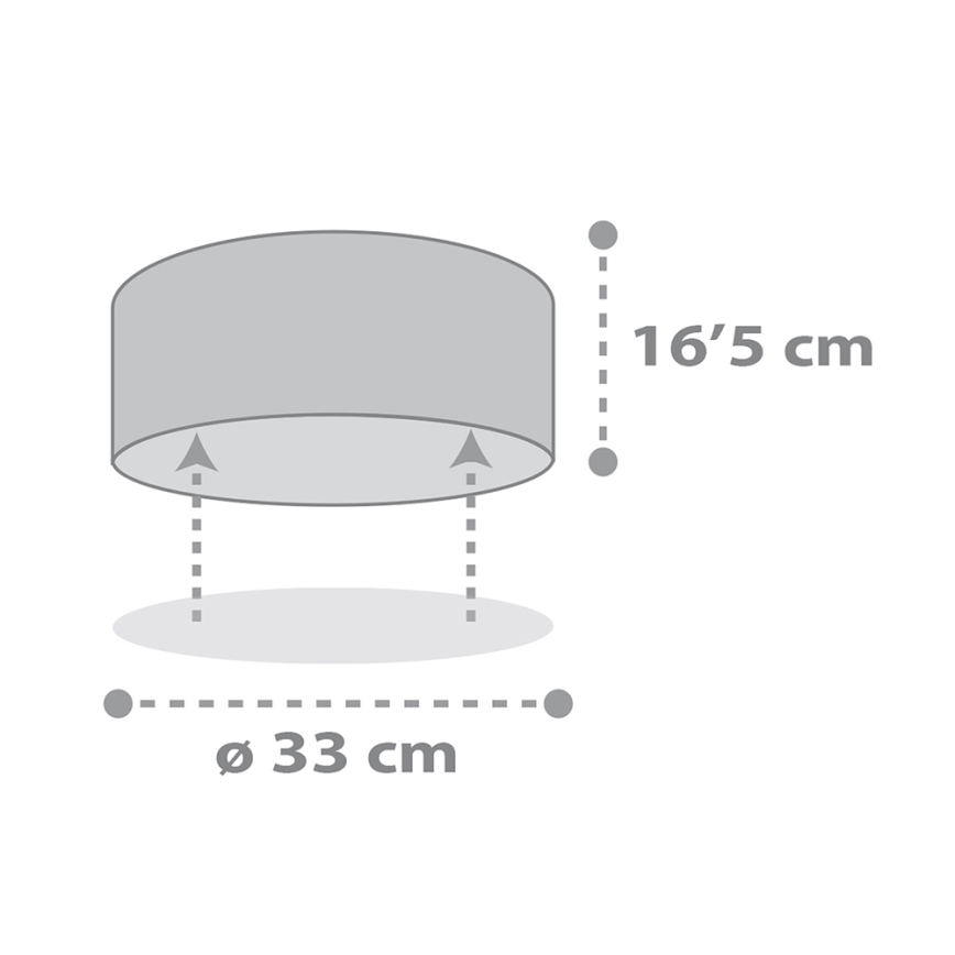 Dalber 82216B - Takbelysning för barn STAR LIGHT 2xE27/60W/230V vit