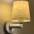 Dalber 82219A - Vägglampa för barn  STAR LIGHT 1xE27/60W/230V gul 