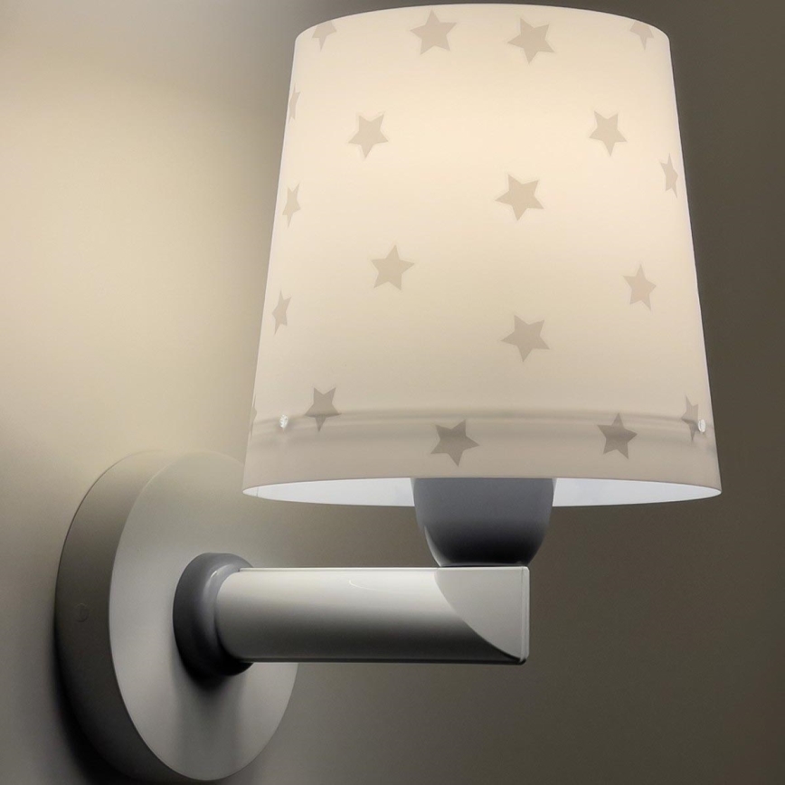 Dalber 82219B - Vägglampa för barn  STAR LIGHT 1xE27/60W/230V vit