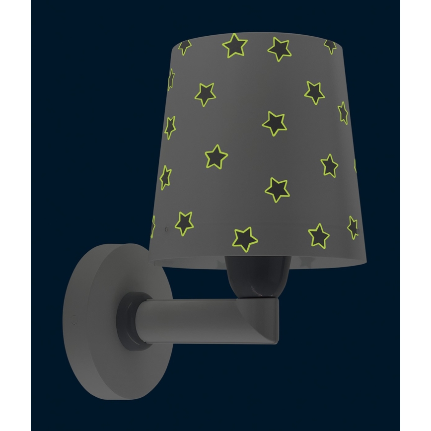 Dalber 82219B - Vägglampa för barn  STAR LIGHT 1xE27/60W/230V vit