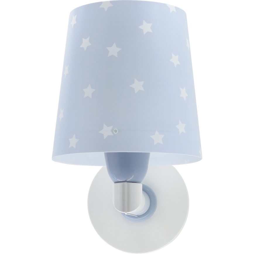 Dalber 82219T - Vägglampa för barn  STAR LIGHT 1xE27/60W/230V blå 