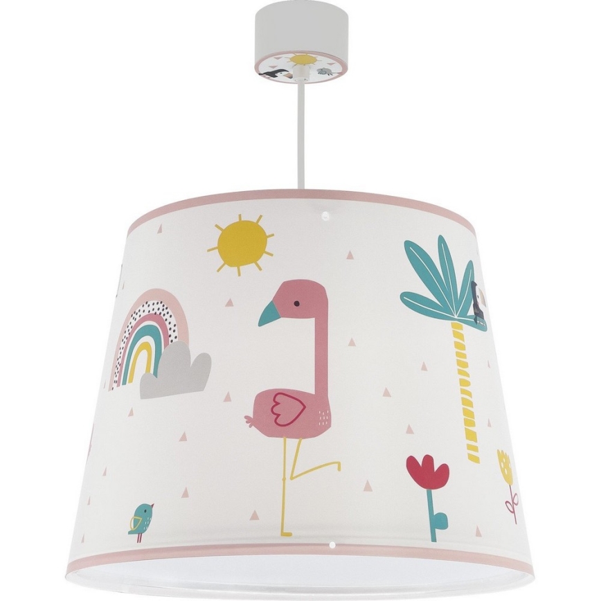 Dalber 82462 - Ljuskrona för barn FLAMINGO 1xE27/15W/230V
