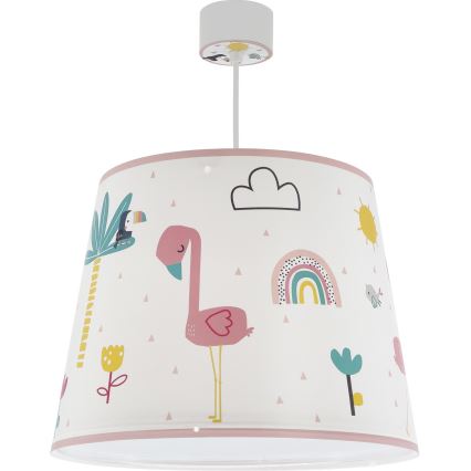 Dalber 82462 - Ljuskrona för barn FLAMINGO 1xE27/15W/230V