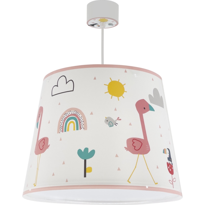 Dalber 82462 - Ljuskrona för barn FLAMINGO 1xE27/15W/230V