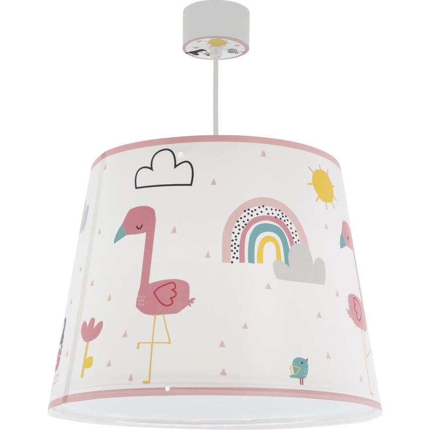 Dalber 82462 - Ljuskrona för barn FLAMINGO 1xE27/15W/230V