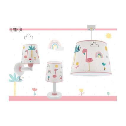Dalber 82462 - Ljuskrona för barn FLAMINGO 1xE27/15W/230V