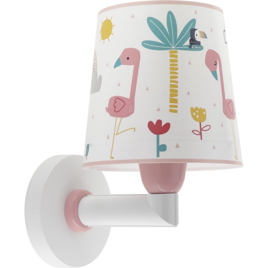 Dalber 82469 - Väggbelysning för barn FLAMINGO 1xE27/15W/230V