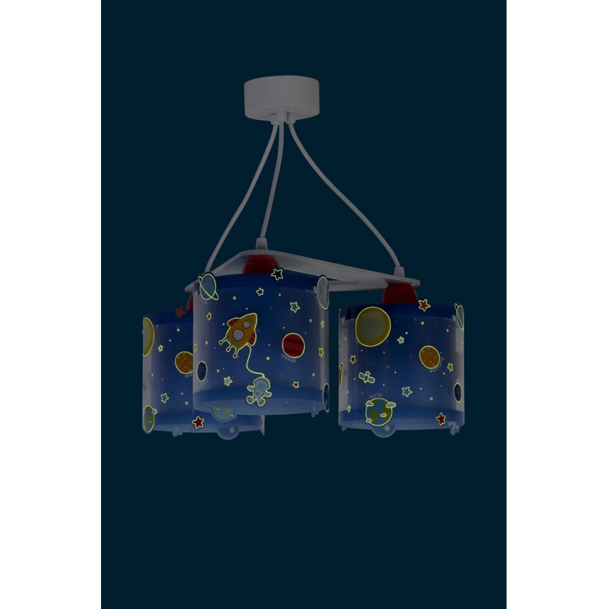Dalber D-41344 - Ljuskrona Barn PLANETS 3xE27/60W/230V