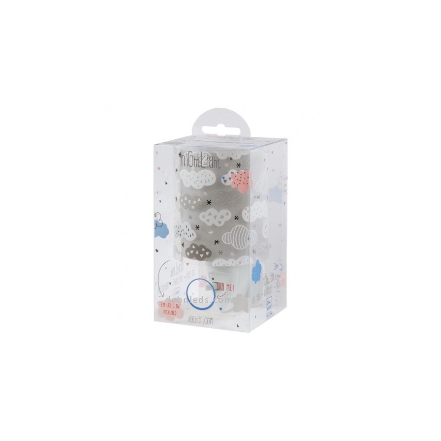 Dalber D-41415E - LED-lampa för vägguttag CLOUDS 1xE14/0,5W/230V