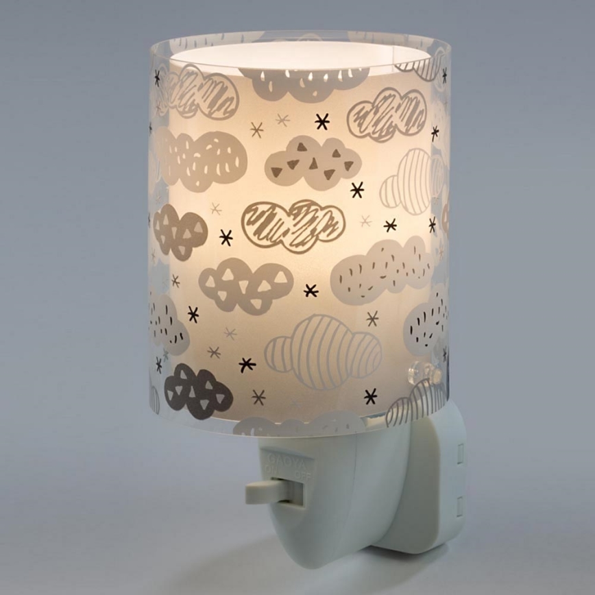 Dalber D-41415E - LED-lampa Uttag  CLOUDS 1xE14/0,3W/230V