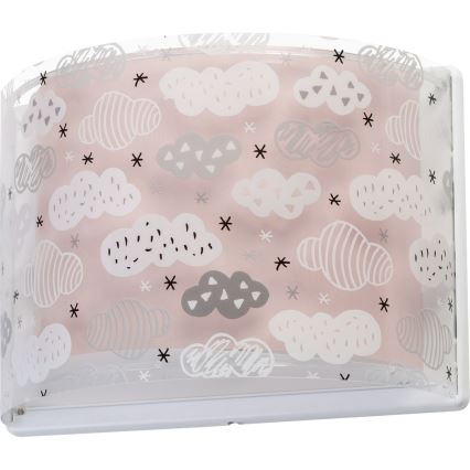 Dalber D-41418S - Väggbelysning Barnrum CLOUDS 1xE27/60W/230V