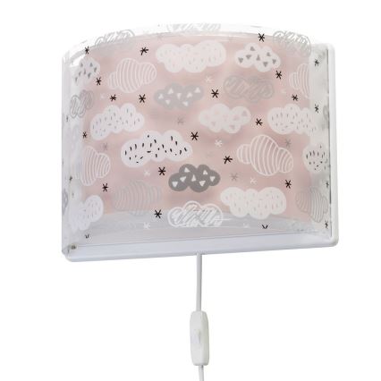 Dalber D-41418S - Väggbelysning Barnrum CLOUDS 1xE27/60W/230V
