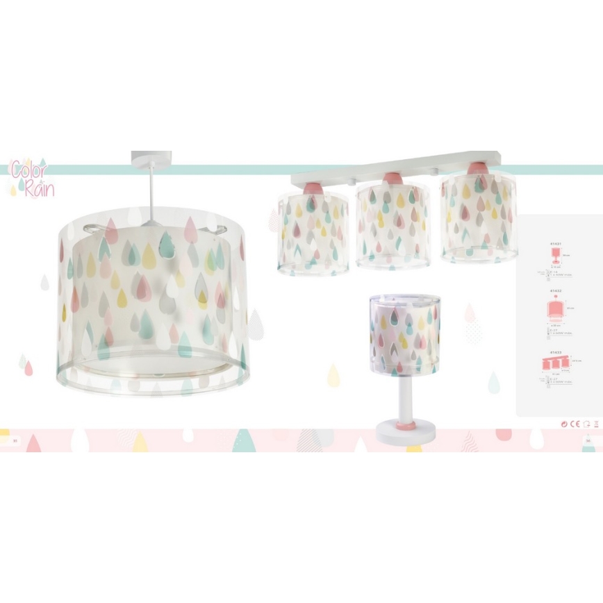 Dalber D-41431 - Barn Lampa COLOR RAIN 1xE14/40W/230V