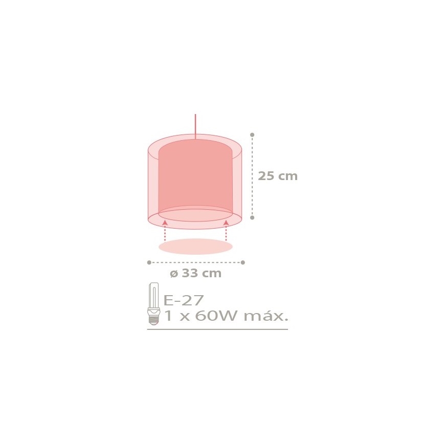 Dalber D-41432 - Ljuskrona Barn COLOR RAIN 1xE27/60W/230V