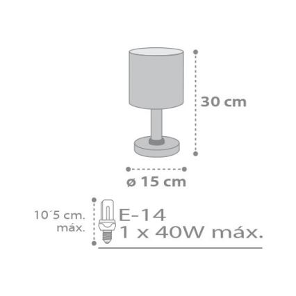 Dalber D-62011E - Barn Lampa SWEET DREAMS 1xE14/40W/230V