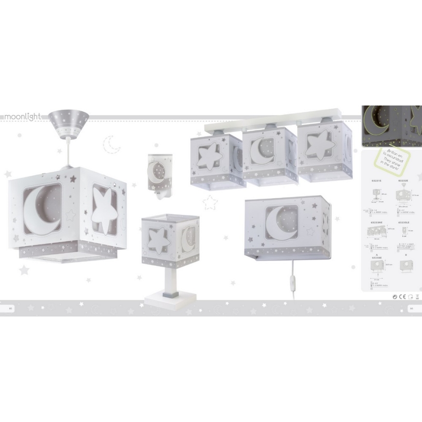 Dalber D-63231E - Barn Lampa MOONLIGHT 1xE14/40W/230V