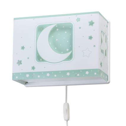 Dalber D-63238H - Väggbelysning Barnrum MOONLIGHT 1xE27/60W/230V