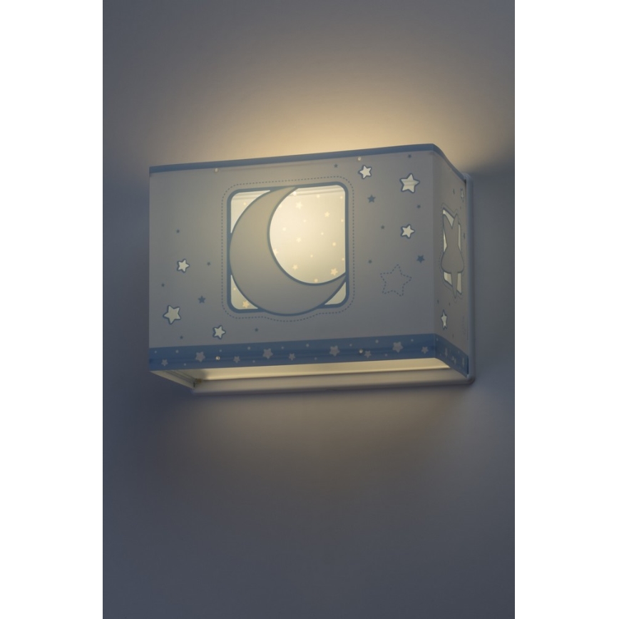 Dalber D-63238T - Väggbelysning Barnrum MOONLIGHT 1xE27/60W/230V