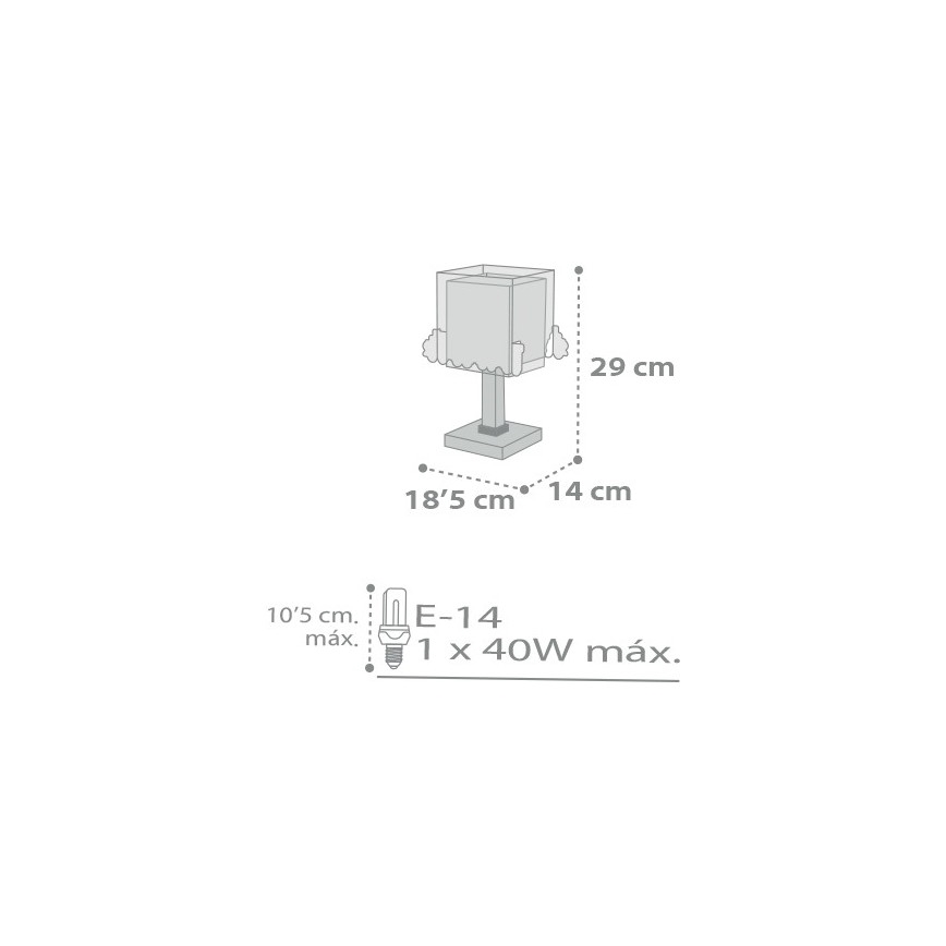 Dalber D-63531 - Barn Lampa TRAIN 1xE14/40W/230V