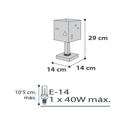 Dalber D-73241 - Barn Lampa HELLO LITTLE 1xE14/40W/230V