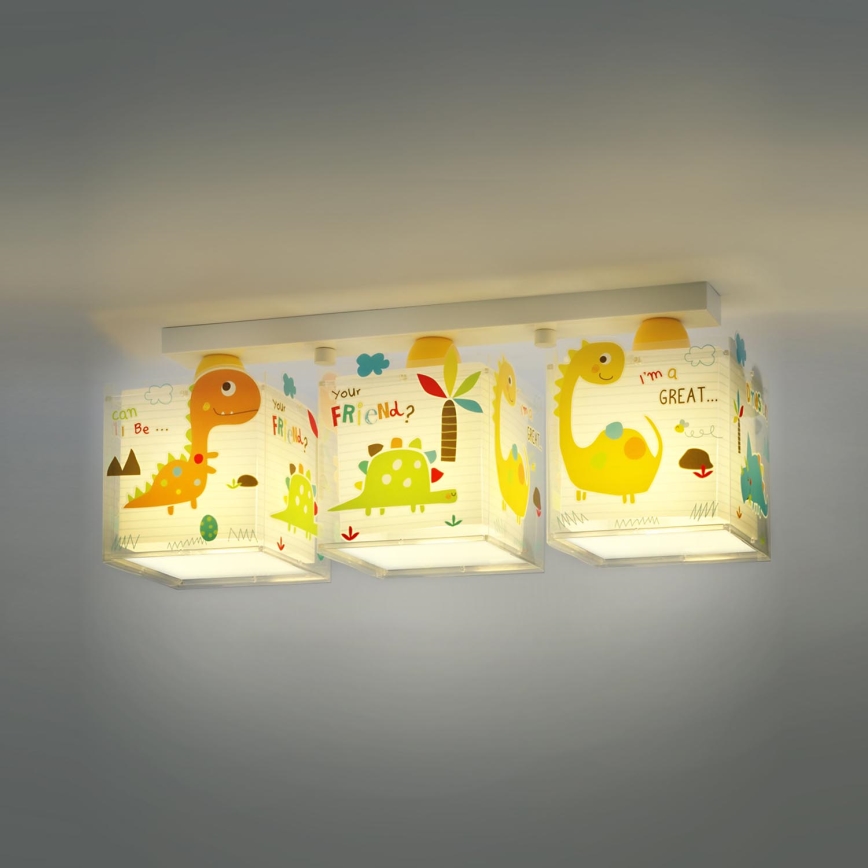 Dalber D-73453 - Barn Takbelysning DINOS 3xE27/60W/230V