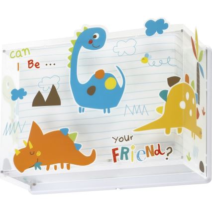Dalber D-73458 - Väggbelysning Barnrum DINOS 1xE27/60W/230V