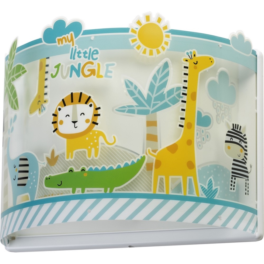 Dalber D-76118 - Väggbelysning Barnrum MY LITTLE JUNGLE 1xE27/15W/230V