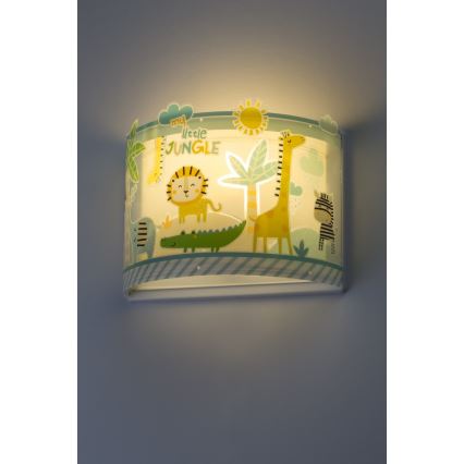 Dalber D-76118 - Väggbelysning Barnrum MY LITTLE JUNGLE 1xE27/15W/230V