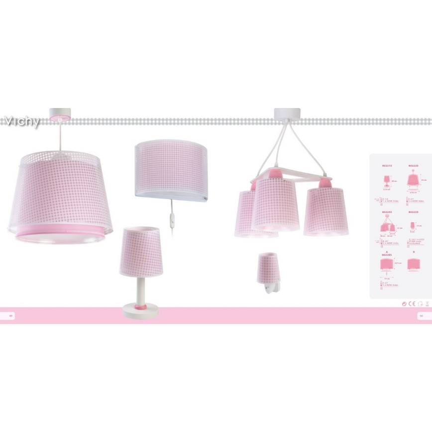 Dalber D-80221S - Barn Lampa VICHY 1xE14/40W/230V