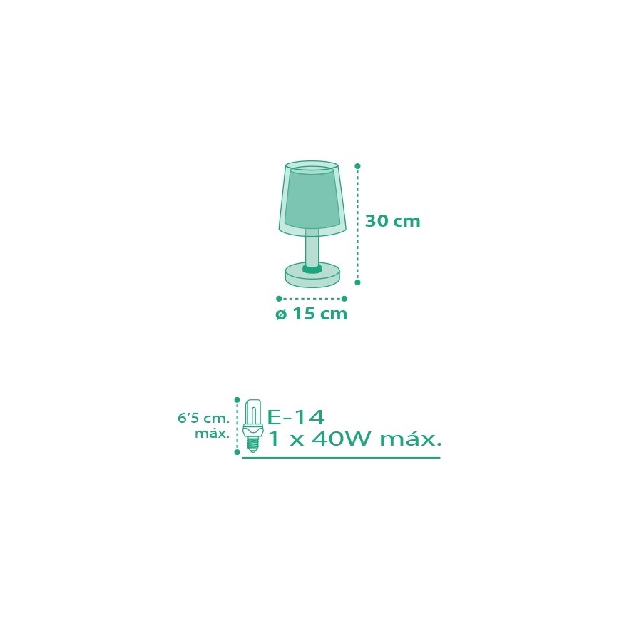 Dalber D-80221T - Barn Lampa VICHY 1xE14/40W/230V