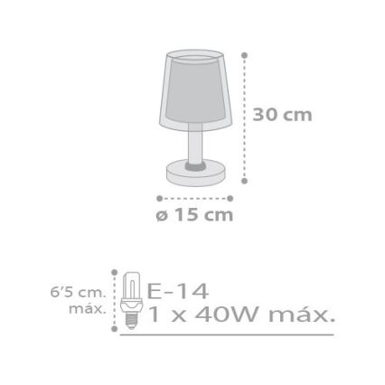 Dalber D-81211L - Barn Lampa stjärnor 1xE14/40W/230V