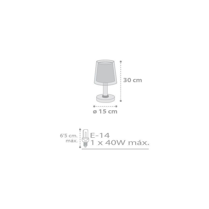 Dalber D-81211L - Barn Lampa stjärnor 1xE14/40W/230V