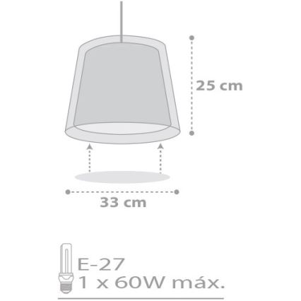 Dalber D-81212E - Barn Lampa stjärnor 1xE27/60W/230V